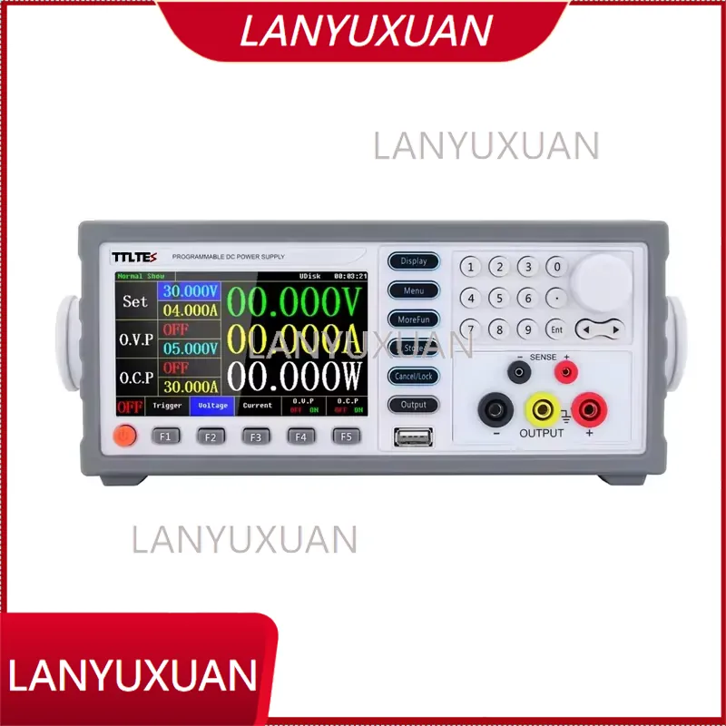 High Precision Dc Power Supply 30V 10A - TDPE-L303/5/10SPL5 High-Precision Programmable Color Screen Linear