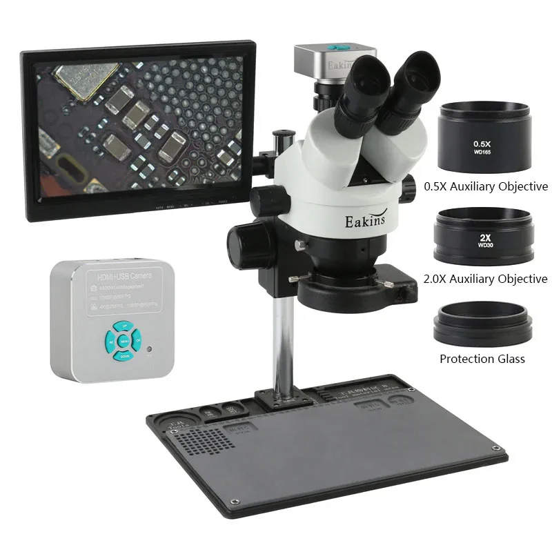 7X 45X Zoom Industrial Simul-f - Simul-Focal Industrial Microscope 4K Hdmi review and price