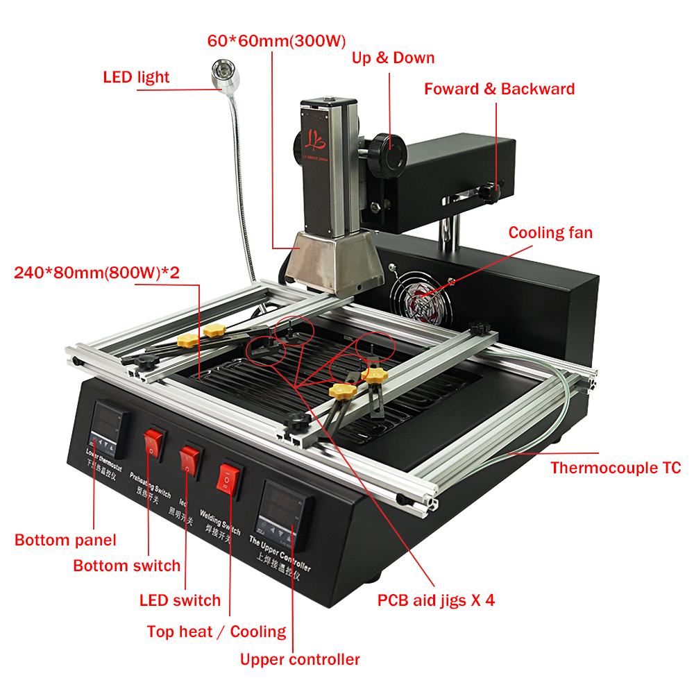 LY M770R BGA Rework Station 22 - Infrared Bga Rework Station review and price
