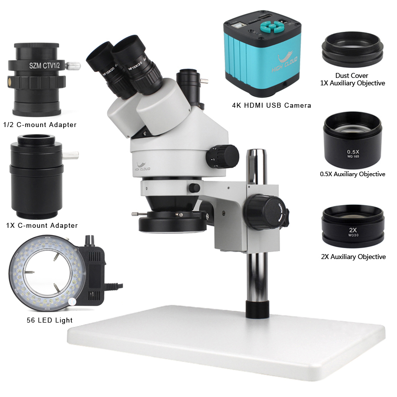 Phone PCB Soldering Repair Lab - Simul-Focal Industrial Microscope 4K Hdmi review and price