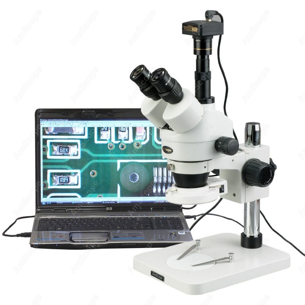 AmScope Trinocular Zoom Stereo - Trinocular Stereo Microscope 7X-45X review and price