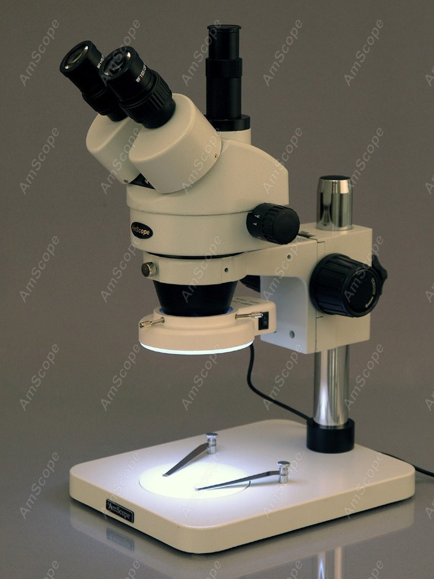 AmScope Trinocular Zoom Stereo - Trinocular Stereo Microscope 7X-45X review and price